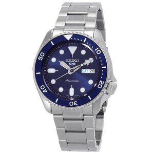 NWT Authentic Seiko 5 Sports Automatic Blue Dial Men's Watch